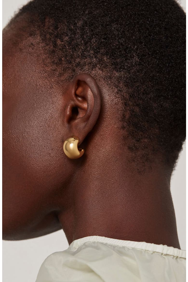 Small Gemma 14k Gold Dipped Hoop Earrings, Alternate, color, HIGH POLISH GOLD