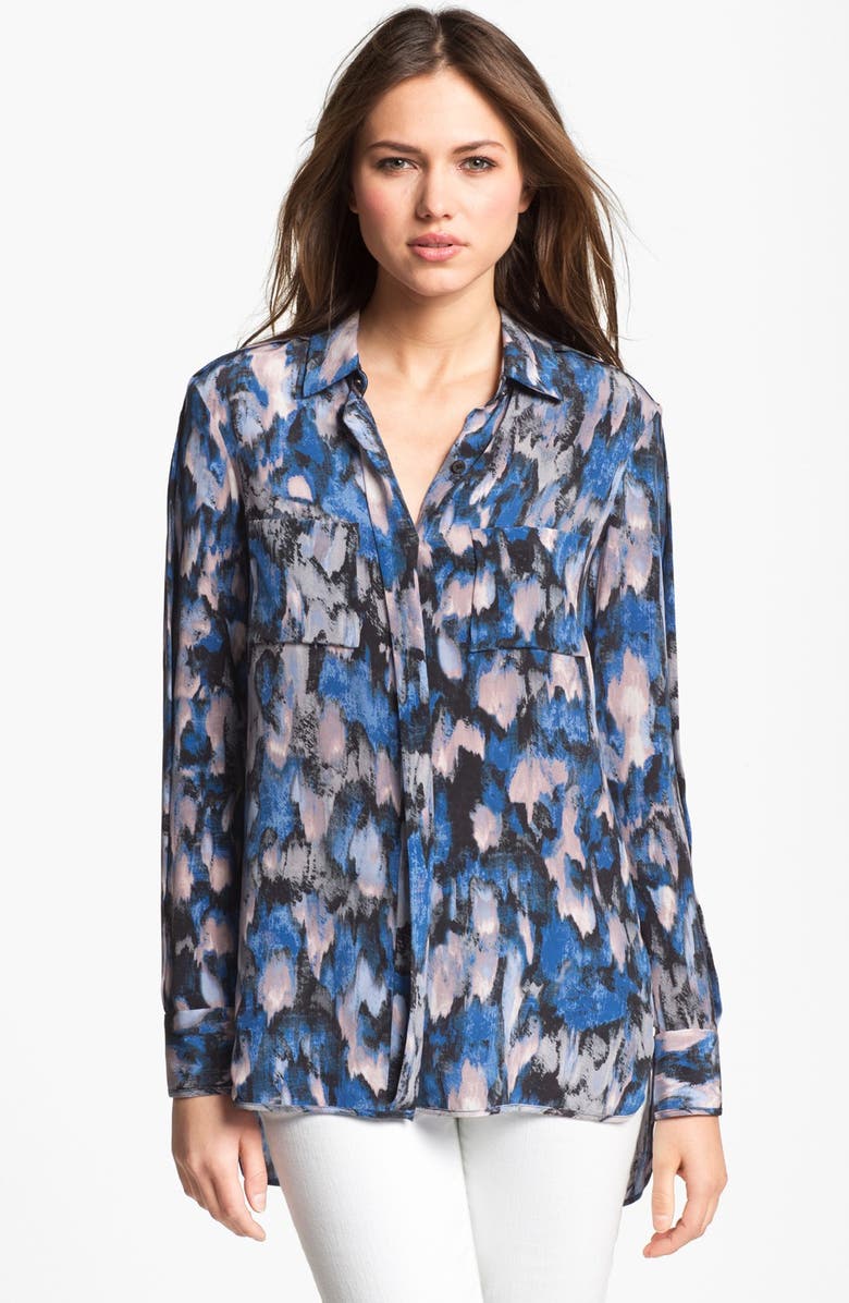 Rachel Roy Silk Shirt, Main, color, 