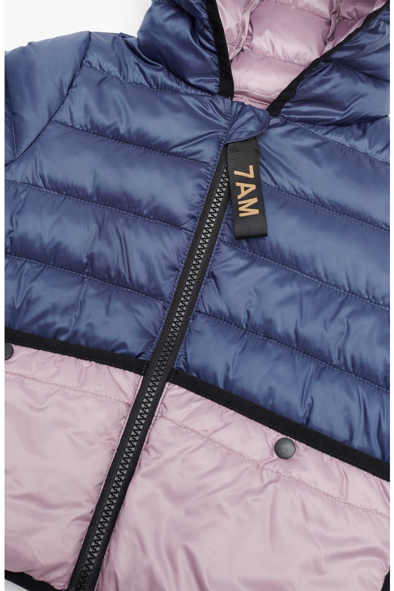 Kids' Roll Me Packable Puffer Jacket, Alternate, color, MYSTIC BLUE/ LILAC