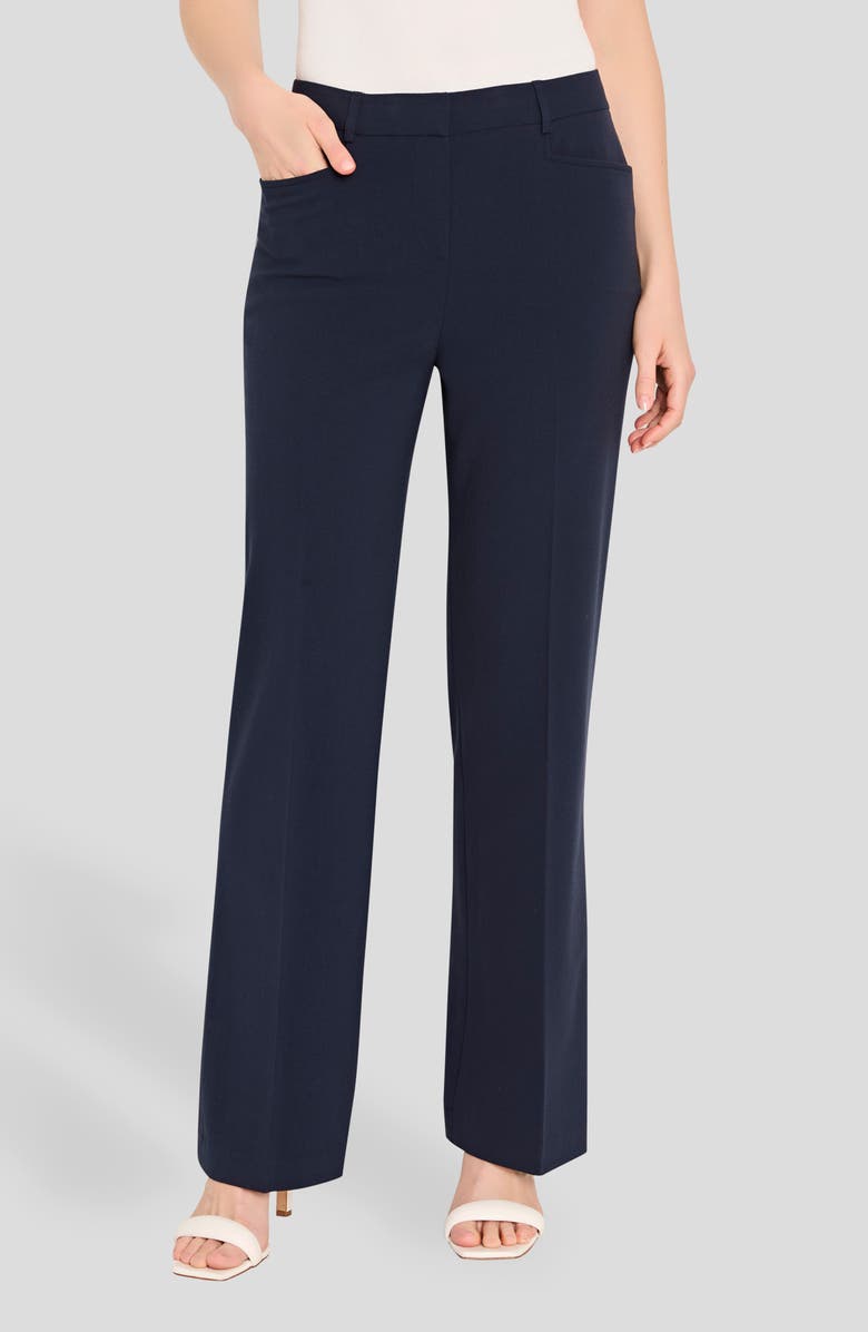 Tahari ASL Flare Pants, Alternate, color, New Navy