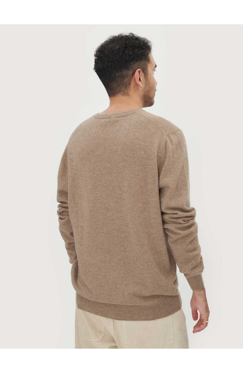 Gobi Cashmere Timeless V-Neck Cashmere Sweater, Alternate, color, Taupe