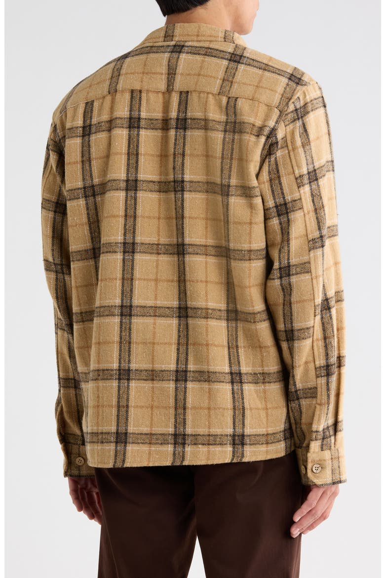 Plaid Shirt Jacket, Alternate, color, CAMEL