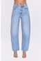 Wes Rhinestone High Waist Barrel Jeans