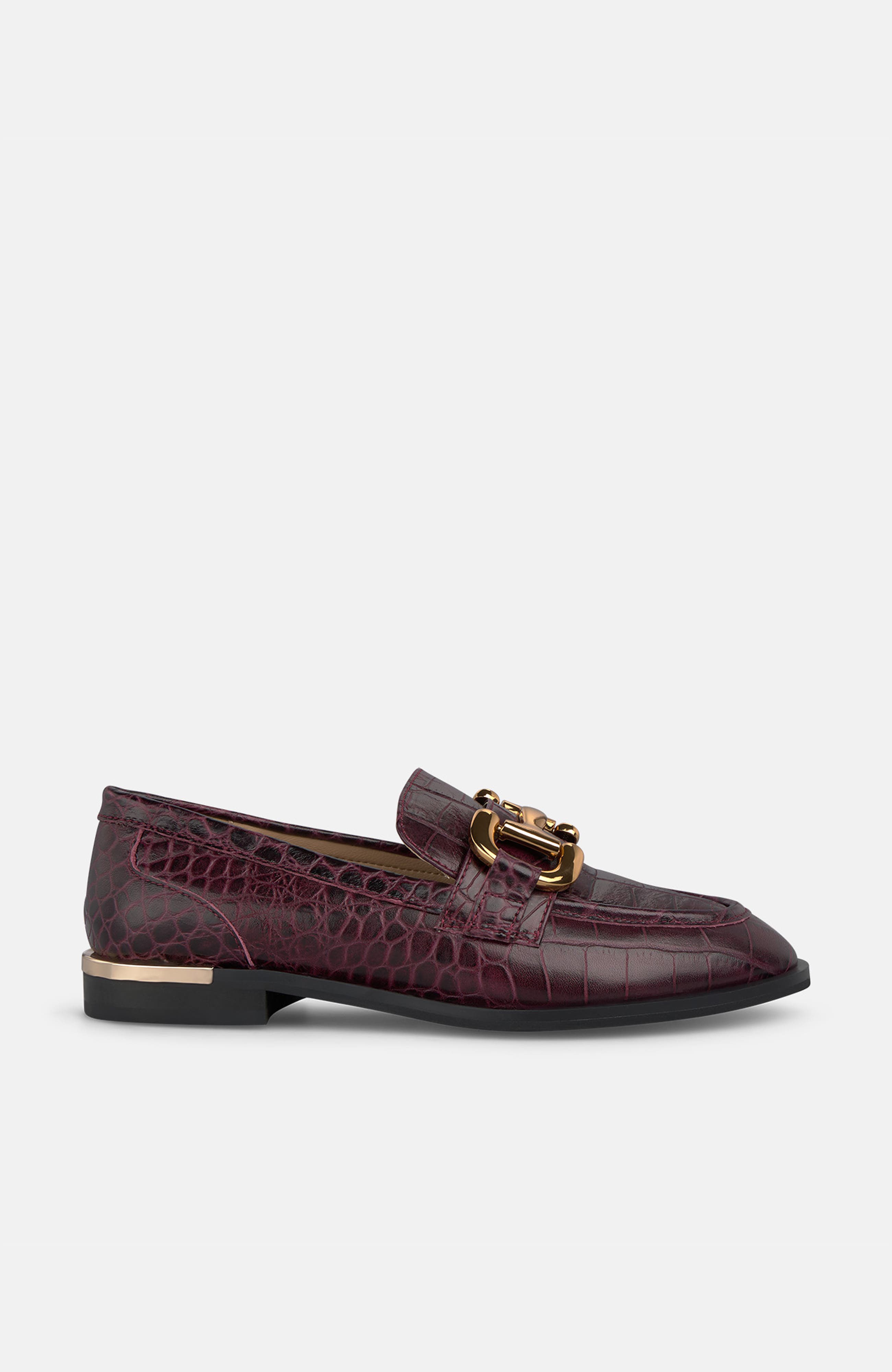 Metallic Stirrup Moccasin, Alternate, color, Wine
