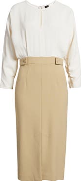 BOSS Ditela Mixed Media Dress