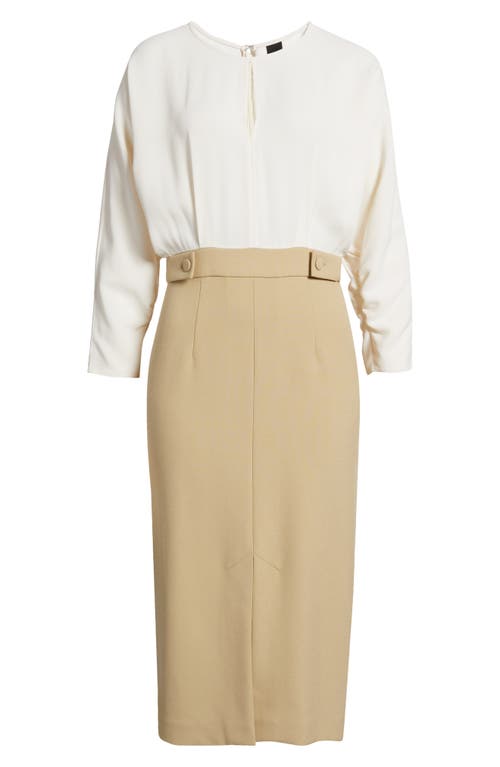 Hugo Boss Keyhole-neckline Midi Dress