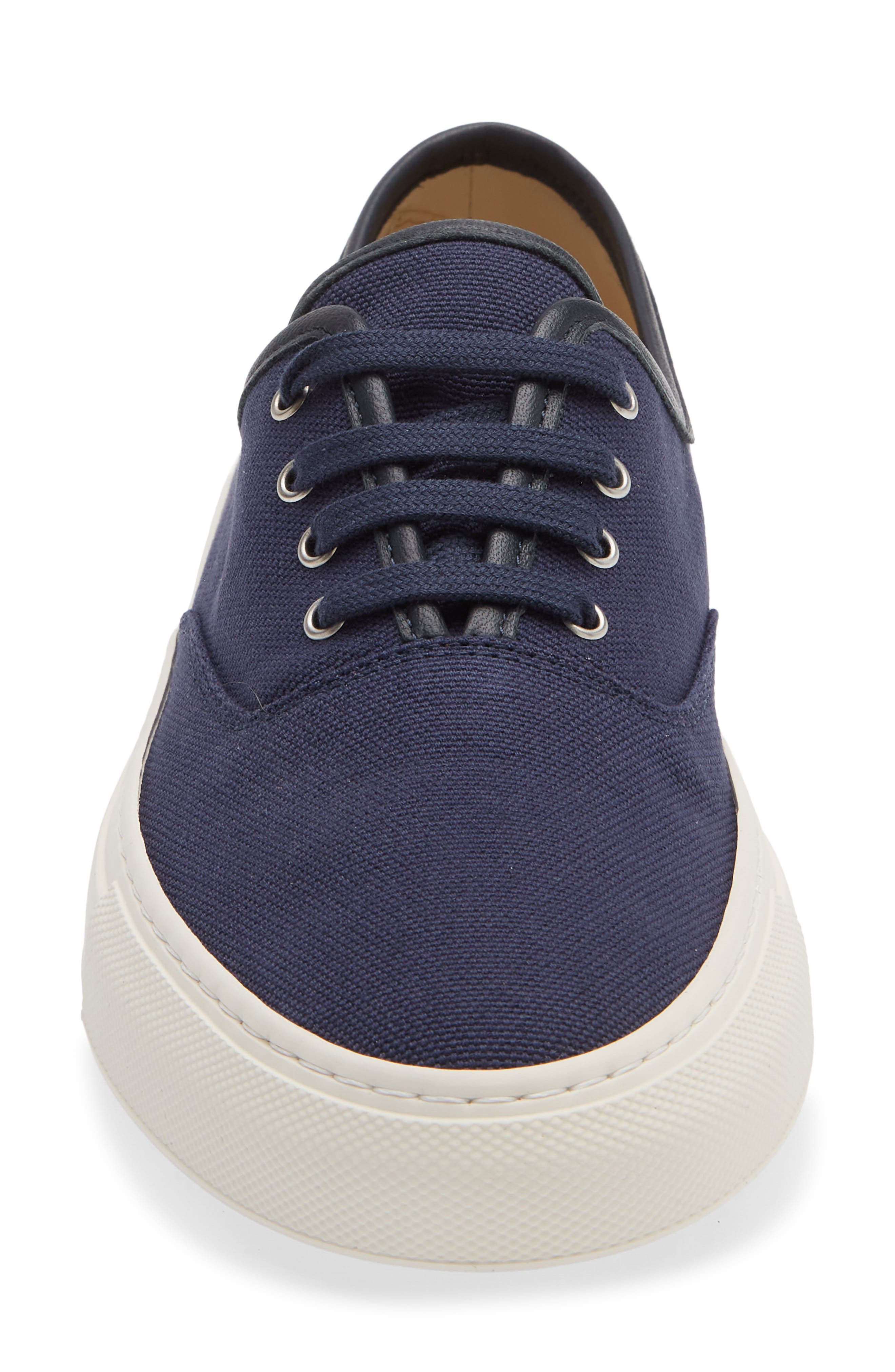 Four Hole Slip-On Sneaker, Alternate, color, NAVY