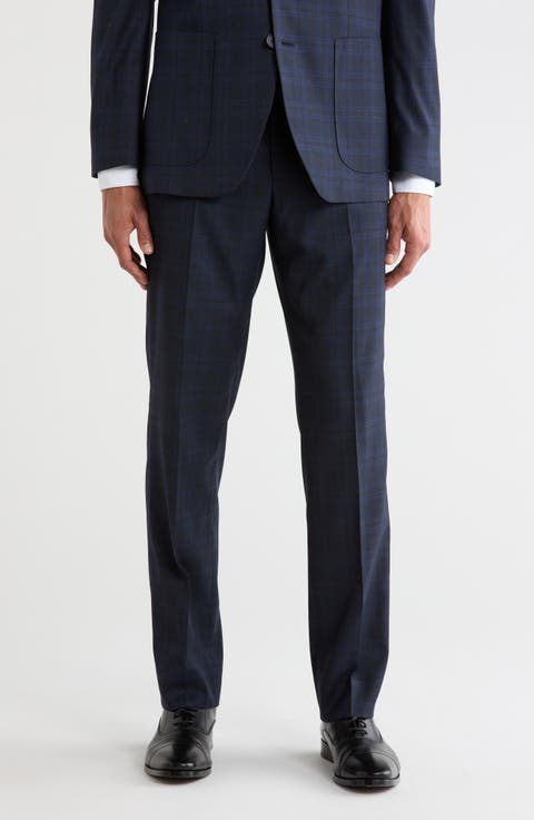Check Trim Fit Trousers