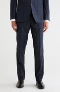 NORDSTROM RACK Check Trim Fit Trousers