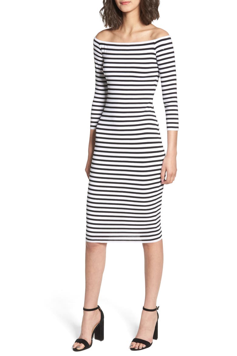 Galley Down Off the Shoulder Dress video