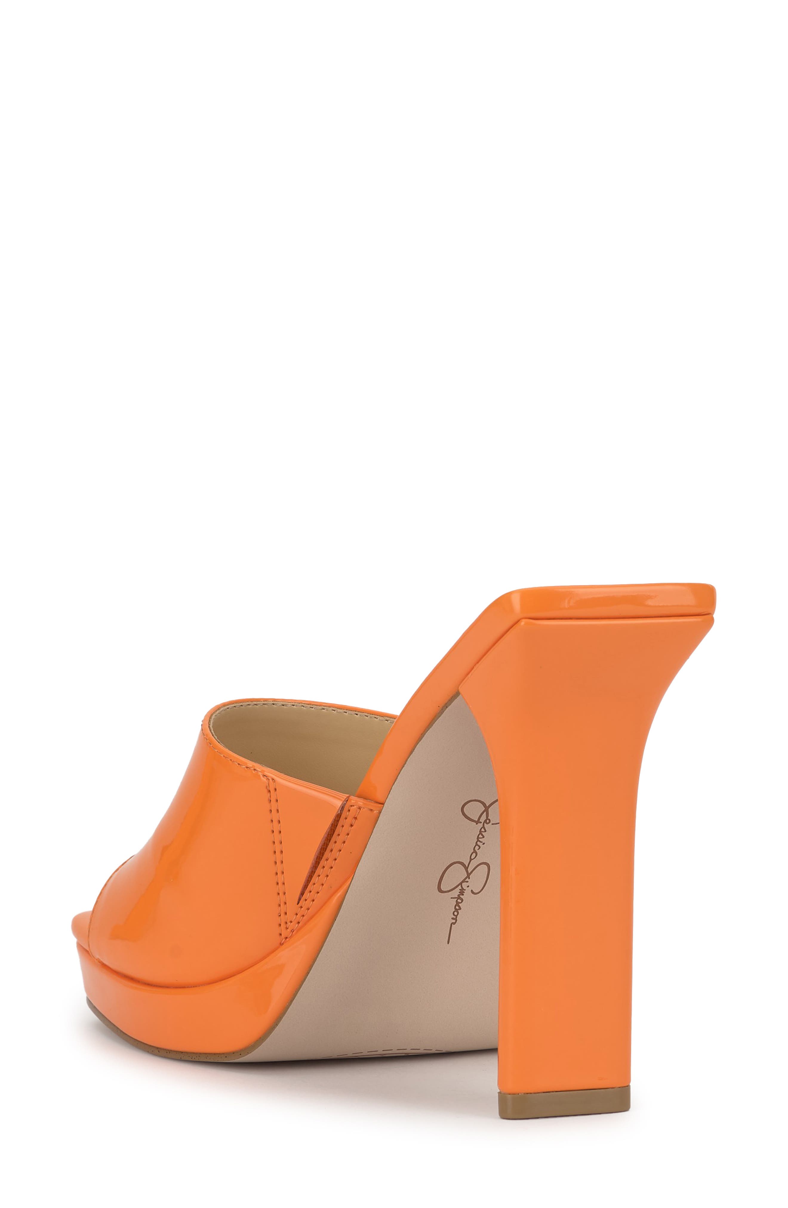 Azelica Platform Slide Sandal, Alternate, color, ORANGE 06