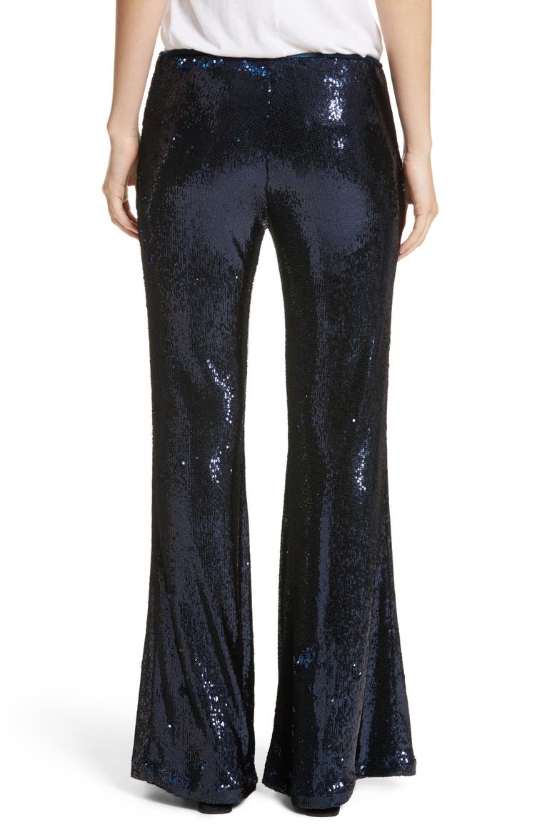 The Minx Sequin Flare Pants, Alternate, color, SAPPHIRE
