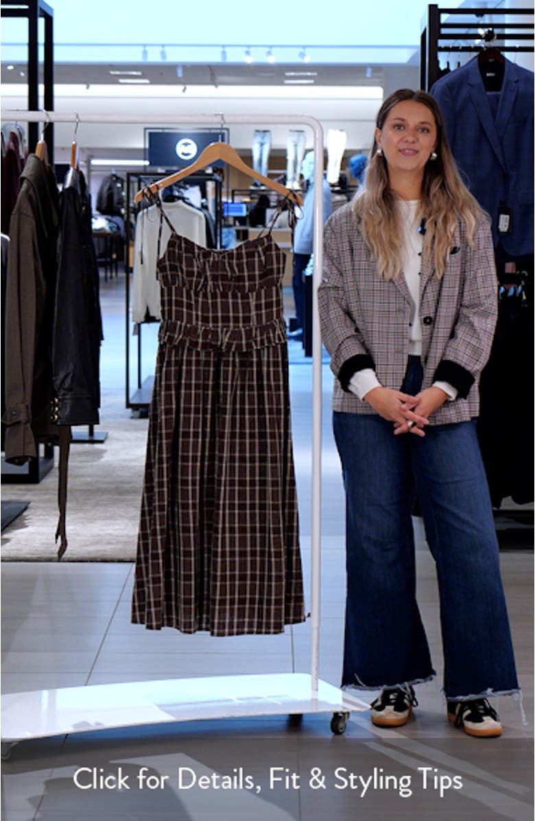 Emma Plaid Midi Dress, sales video thumbnail