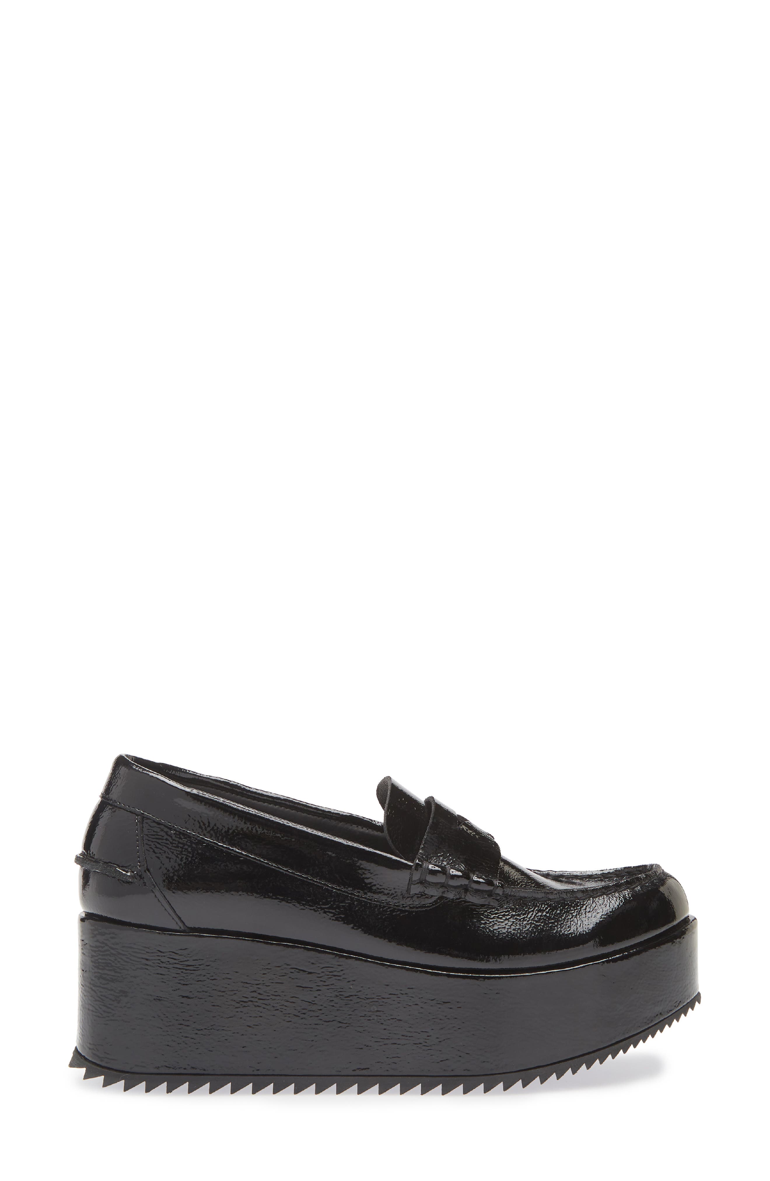 Pedro Garcia Nusa Platform Penny Loafer, Alternate, color, Black