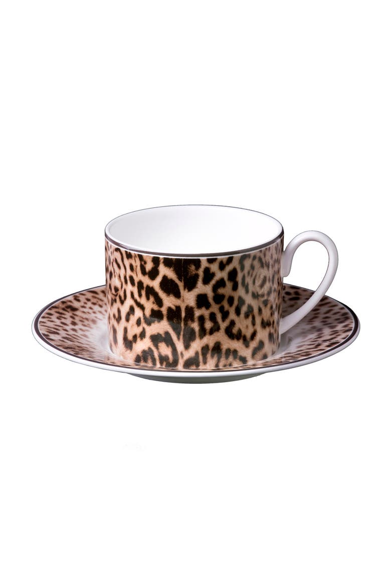 Tea Cup & Saucer with Luxury Box, Main, color, Jaguar