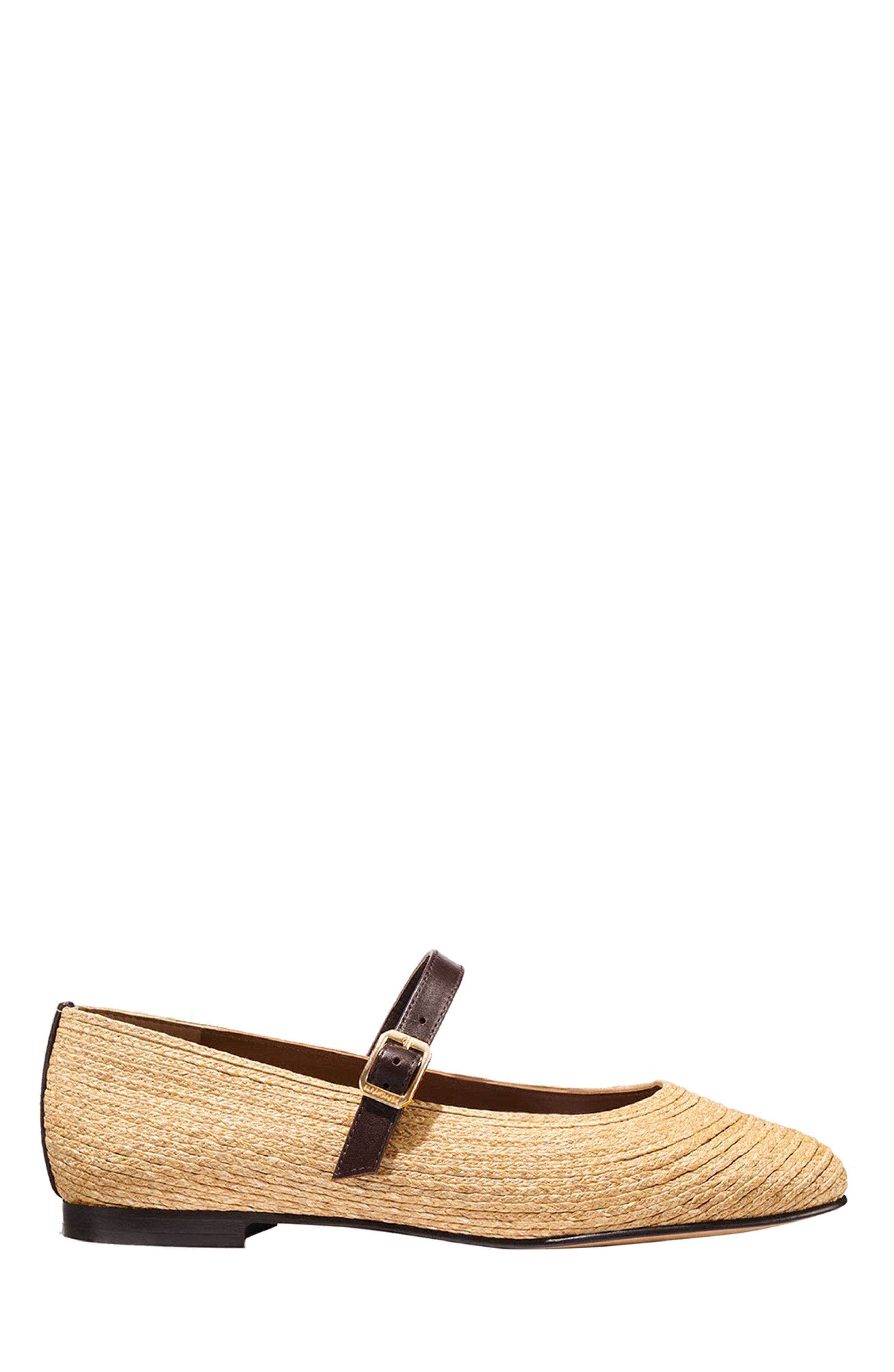 The Demi Jane Flat, Main, color, Natural Raffia