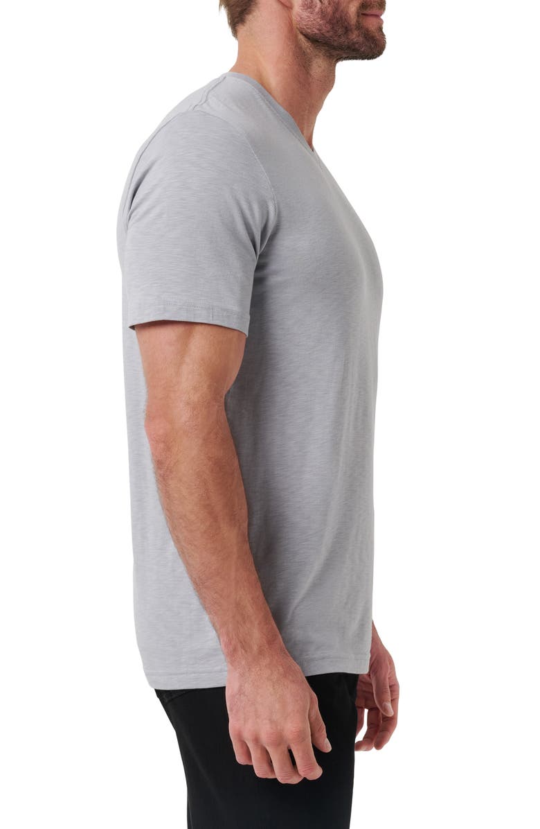 TravisMathew Cloud Trim Fit Slubbed T-Shirt, Alternate, color, Sleet
