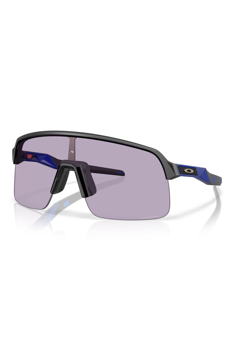 Sutro Lite Low Bridge Fit 139mm Prizm™ Semi Rimless Wrap Shield Sunglasses, Alternate, color, BLACK GREY