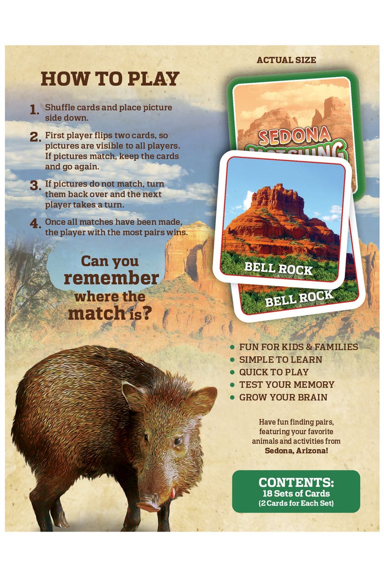 Sedona, Arizona Matching Game, Alternate, color, Multicolor