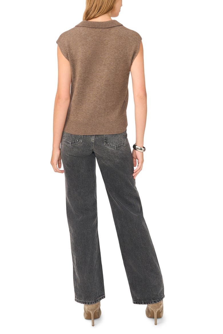 Johnny Collar Sweater Tank, Alternate, color, DEEP SANDSTONE