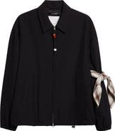 SONG FOR THE MUTE Slim Gabardine Coach's Jacket