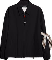 SONG FOR THE MUTE Slim Gabardine Coach's Jacket