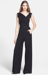 Black Halo Wide Leg Jumpsuit