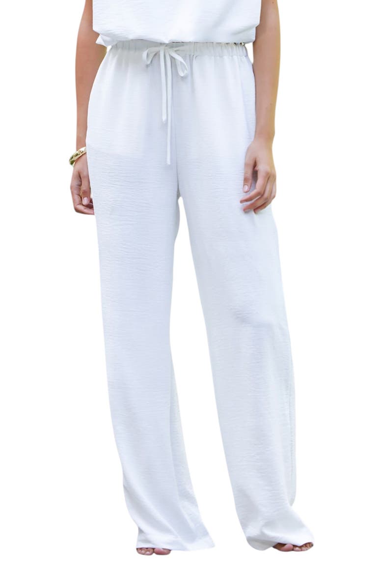 Serafina Drawstring Pant, Main, color, White
