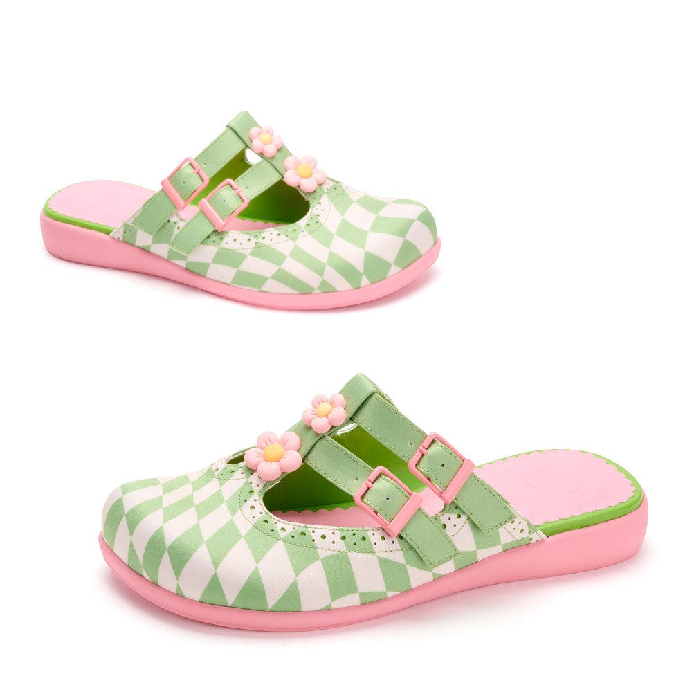 Hot Chocolate Design Shaken Squares Women's Mary Jane Clogs, Alternate, color, Shaken Squares