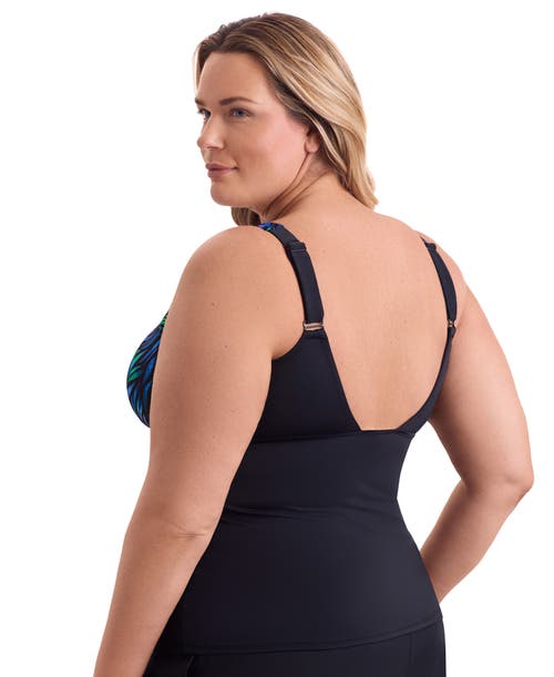 Shapesolver Sport Scoopneck Zipper Tank Chlorine Resistant One-piece Swimsuit