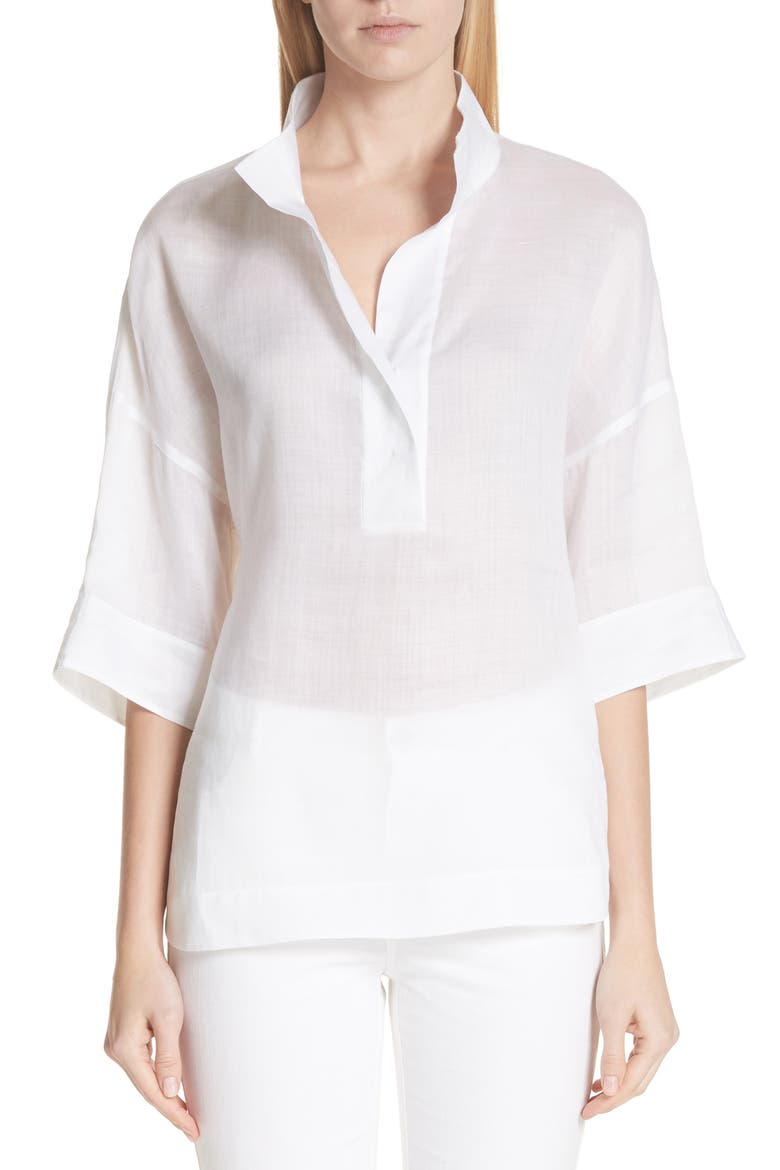 Silvia Blouse, Main, color, WHITE