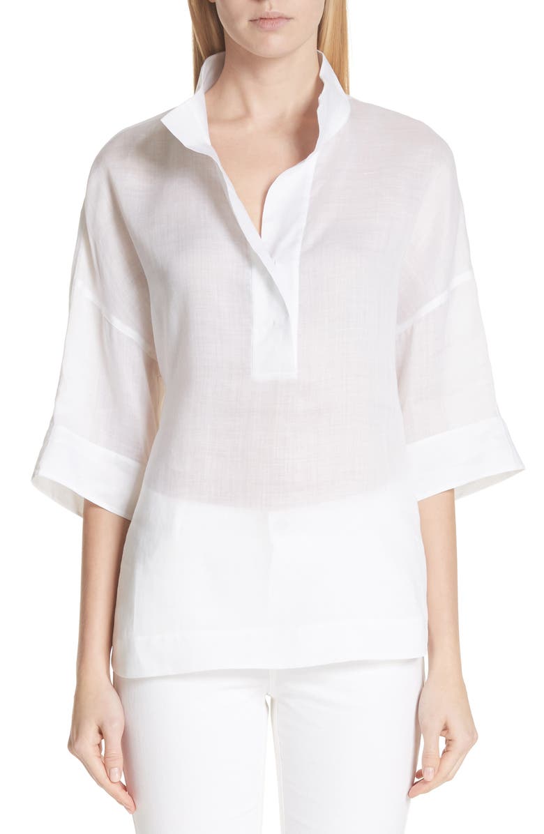 Lafayette 148 New York Silvia Blouse, Main, color, 