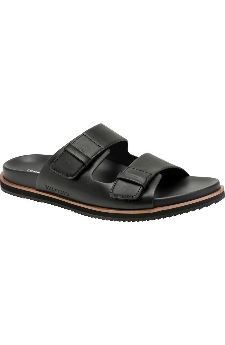 Tommy Hilfiger Welker Double Strap Slide Sandal, Main, color, Black