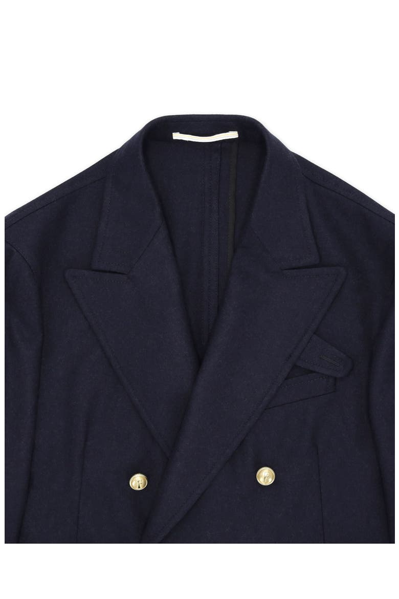 Classic Double-Breasted Merino Wool Jacket, Alternate, color, Blue