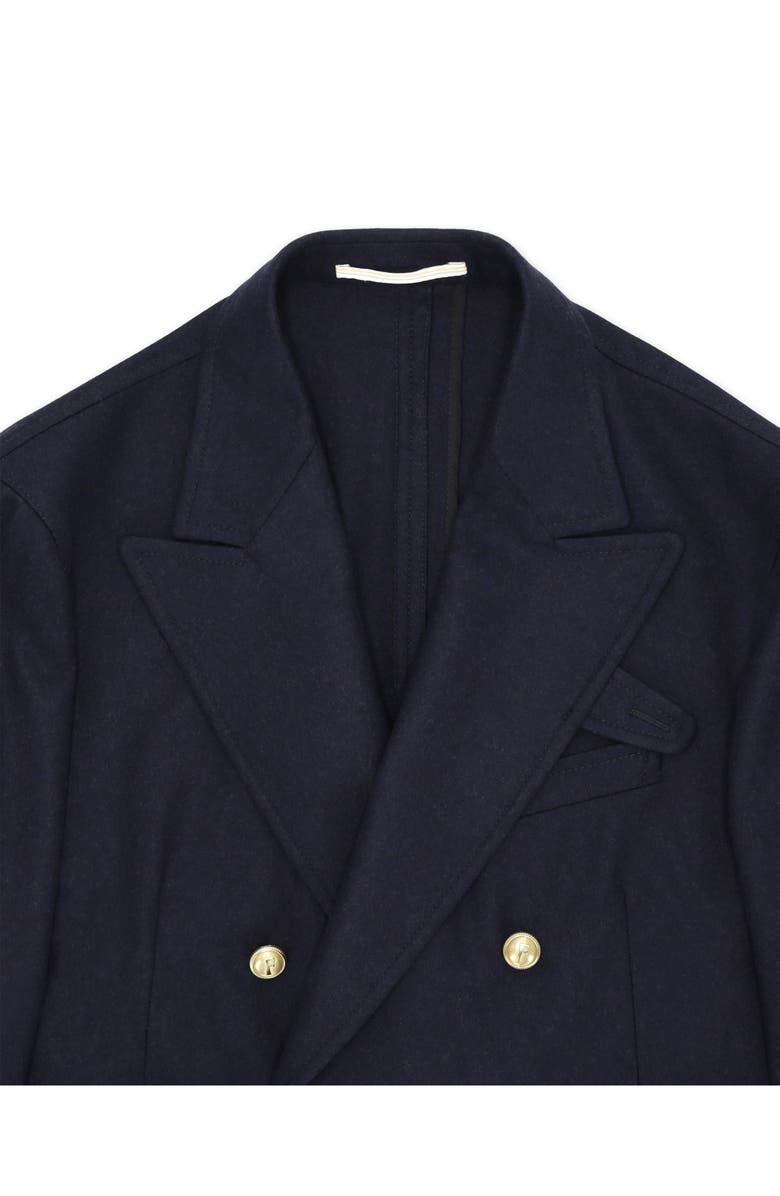 Fortela Classic Double-Breasted Merino Wool Jacket, Alternate, color, Blue