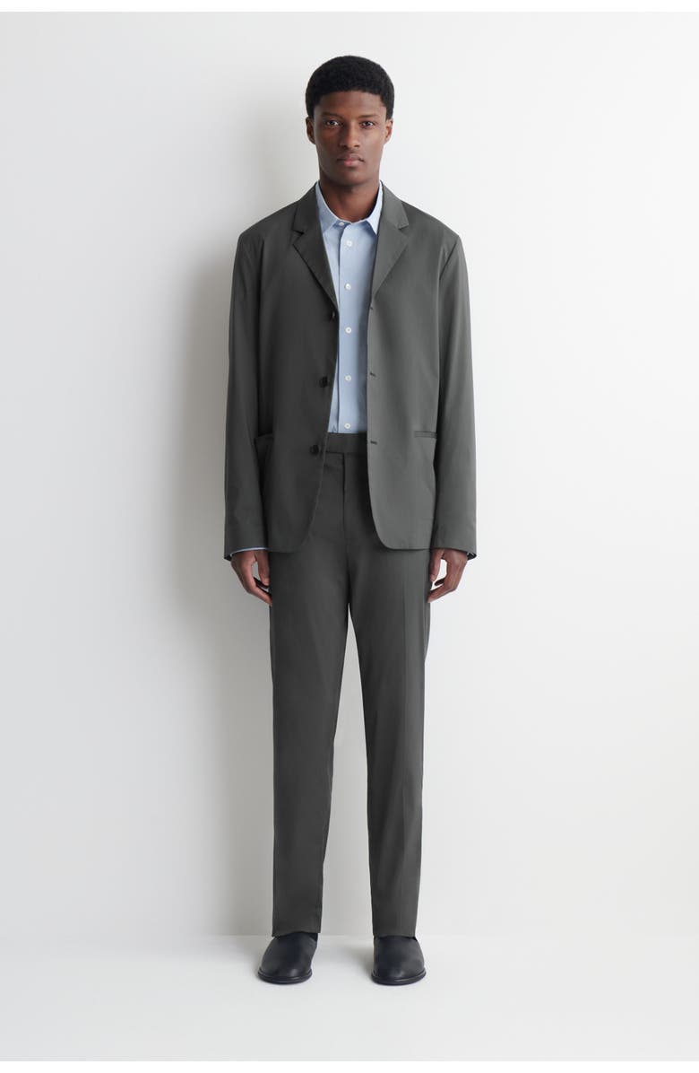 COS Cotton Slim-fit Trousers, Main, color, Dark Gray
