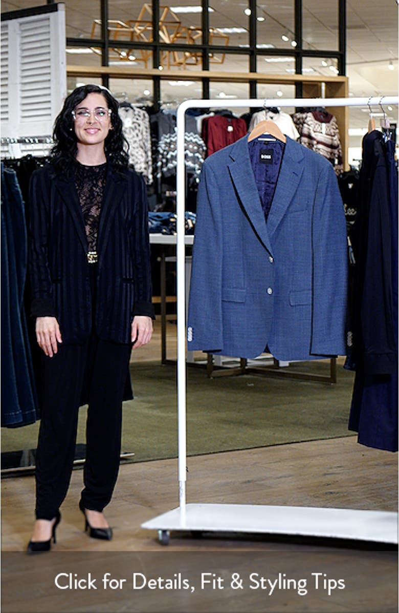 Hutson Slim Fit Micocheck Wool Blend Sport Coat, sales video thumbnail