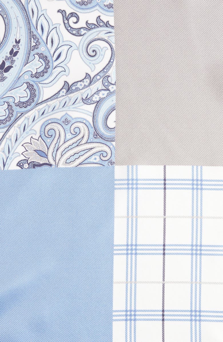 Nordstrom Four Panel Silk Pocket Square, Alternate, color,