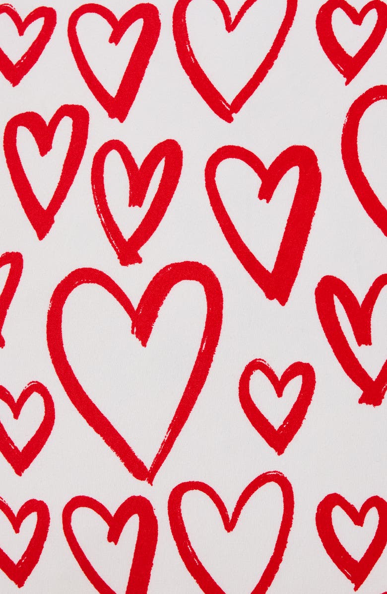 Hallmark Heartstring Sheet Set, Alternate, color, White/Red