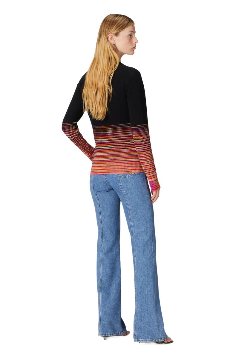 Missoni Dégradé Slub Cashmere Sweater With V-neck, Alternate, color, Multicoloured