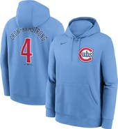Nike Men's Nike Pete Crow-Armstrong Light Blue Chicago Cubs Player Name & Number Club Fleece Pullover Hoodie
