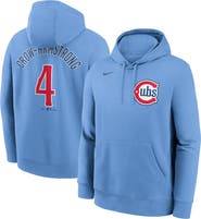 Nike Men's Nike Pete Crow-Armstrong Light Blue Chicago Cubs Player Name & Number Club Fleece Pullover Hoodie