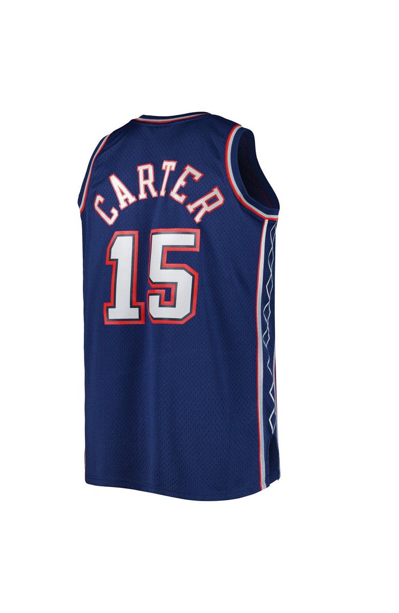 Mitchell & Ness Men's Mitchell & Ness Vince Carter Navy New Jersey Nets Big & Tall Hardwood Classics 2006/07 Swingman Jersey, Alternate, color, Navy