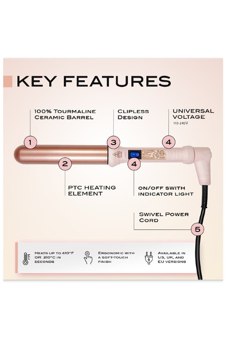 Classic Curling Wand 32MM, Alternate, color, Blush 32mm