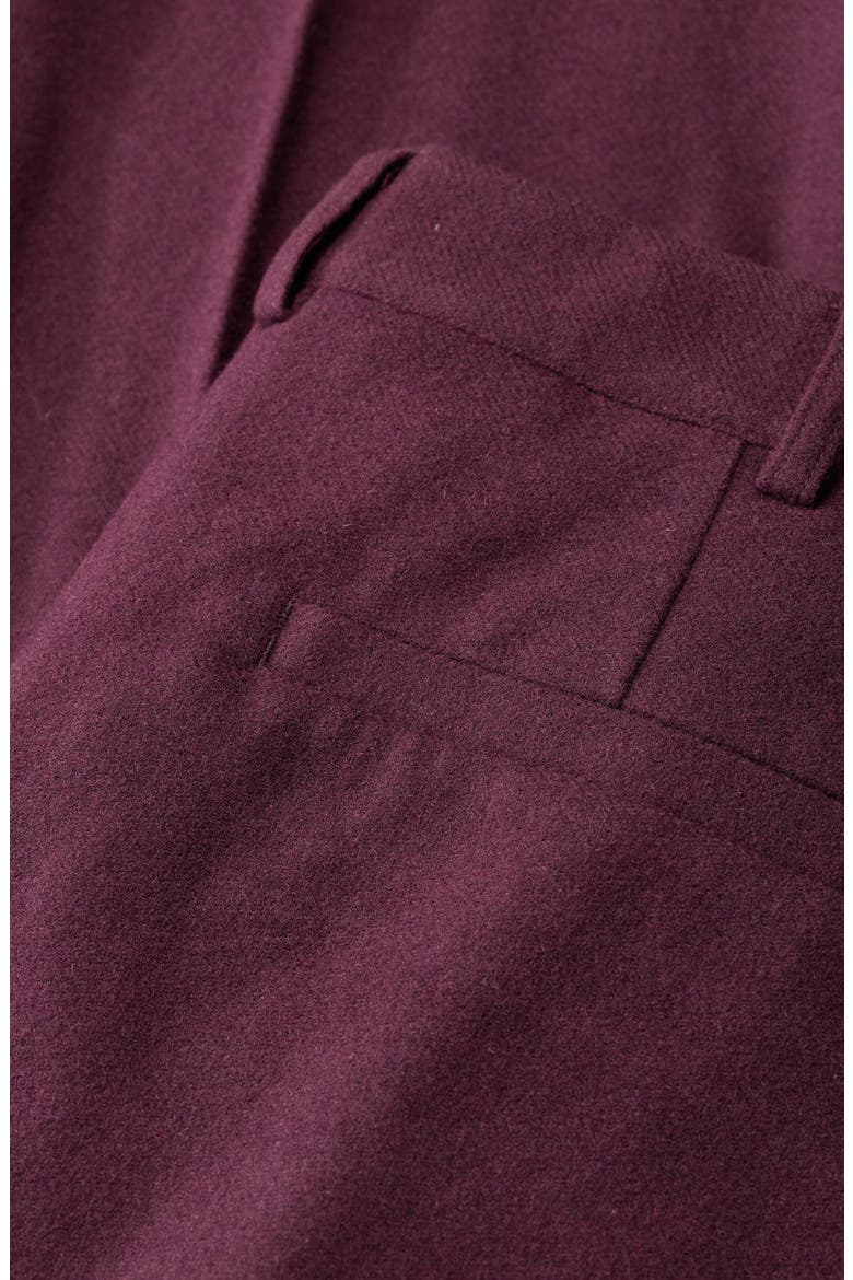 Lowena Straight Leg Recycled Wool Blend Pants, Alternate, color, DARK HELLEBORE