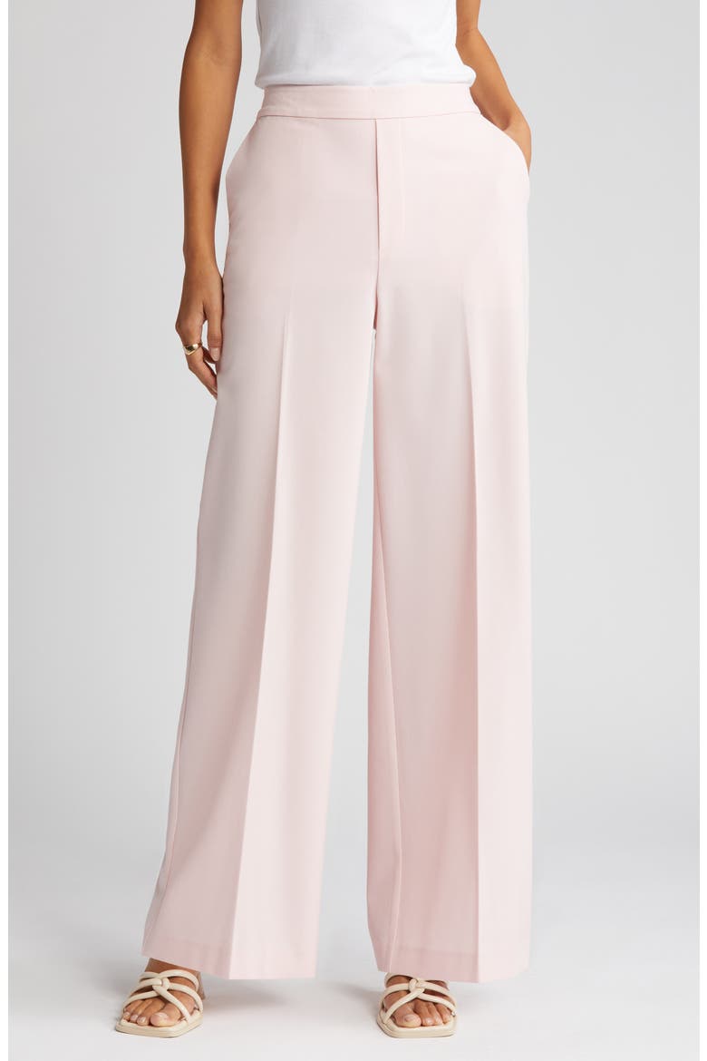 High Waist Wide Leg Pants, Alternate, color, PINK CHALK