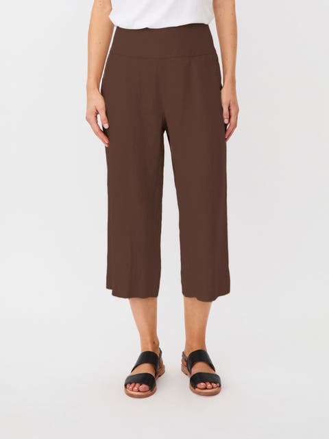 Mapallas Linen Cropped Trousers