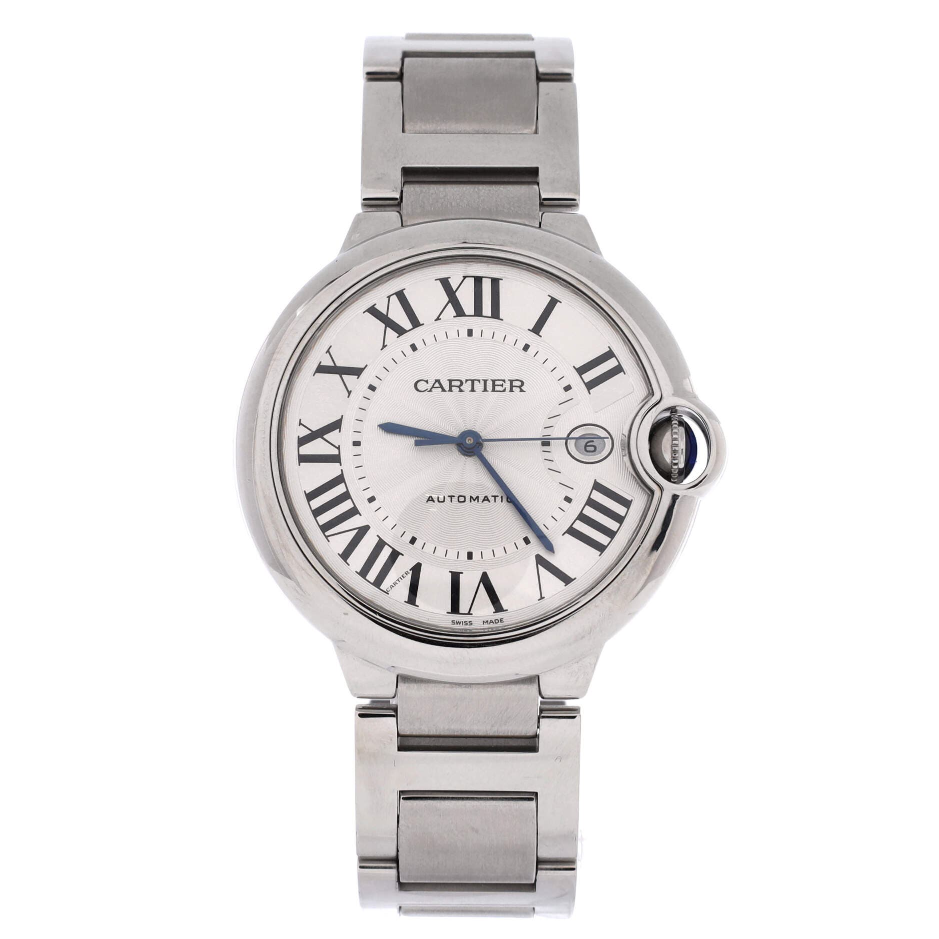 Ballon Bleu de Cartier Automatic Watch Stainless Steel 42, Main, color, Metallic Silver