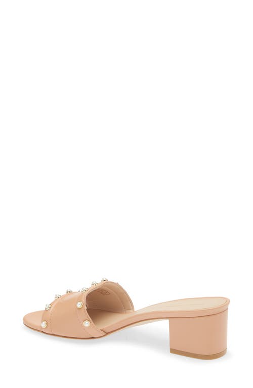 STUART WEITZMAN STUART WEITZMAN FAUX PEARL SLIDE SANDAL 