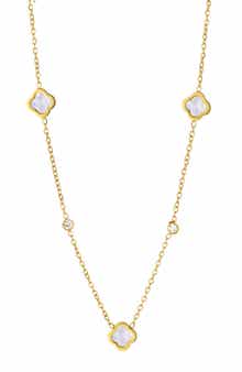 Floral Station Necklace